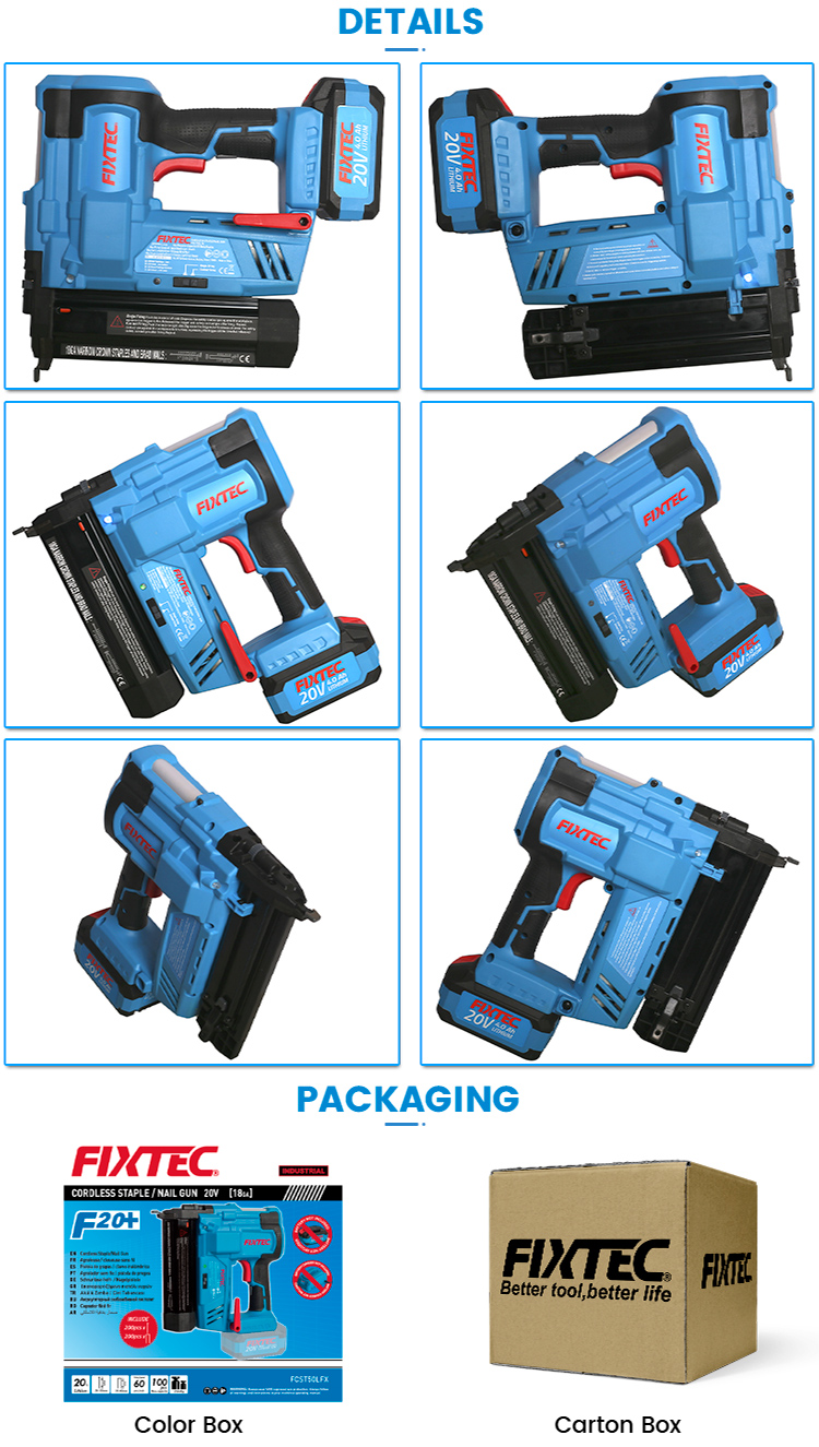 جهاز تثبيت المسامير براد يعمل بالبطارية