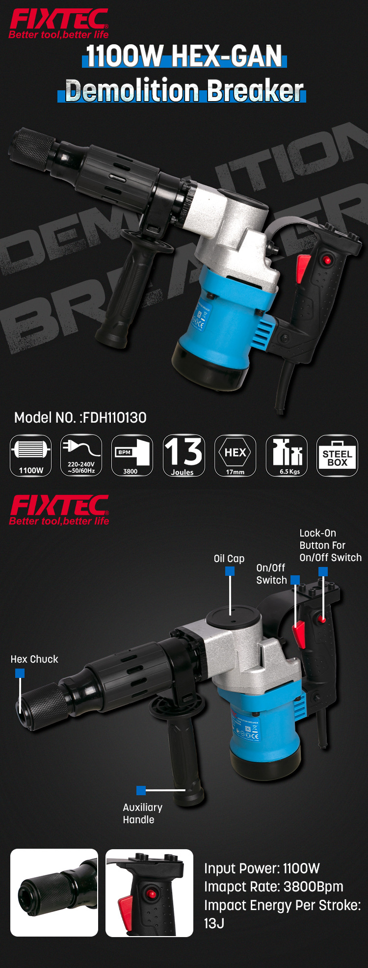 قاطع هدم 1100 واط