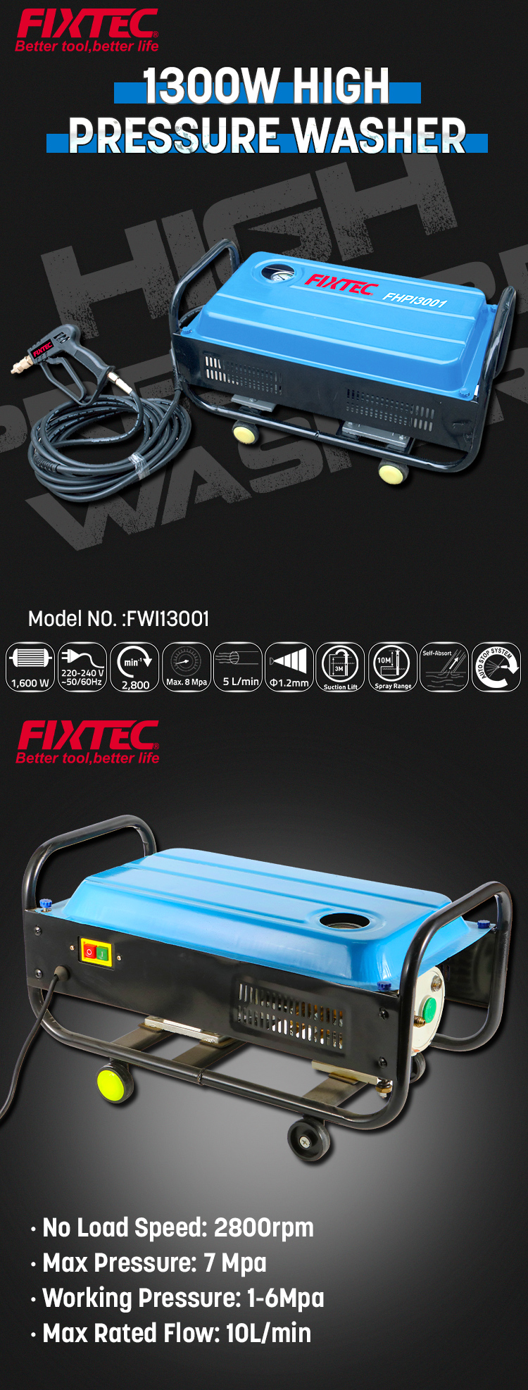 غسالة الضغط العالي 1300 واط