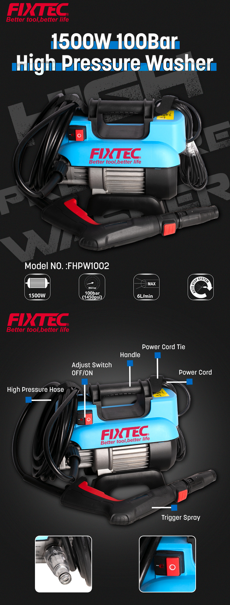 غسالة الضغط العالي 1500 واط