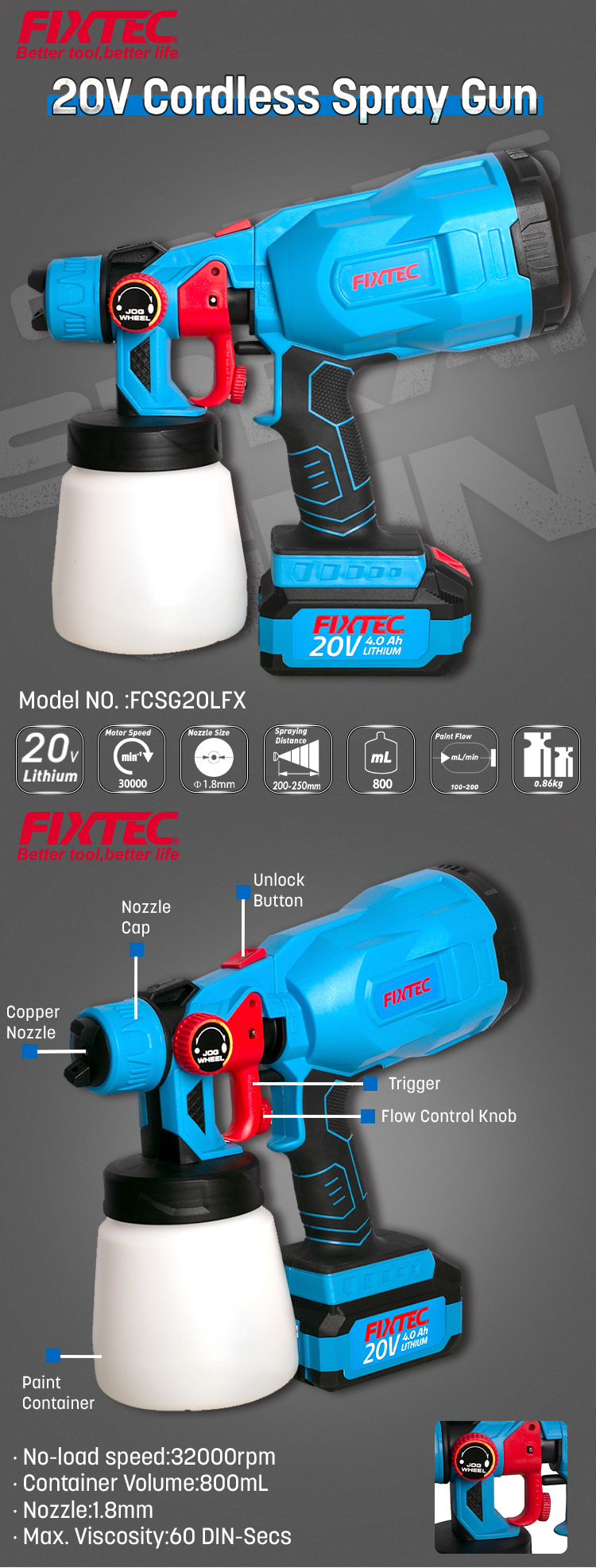 بخاخ طلاء يعمل بالبطارية