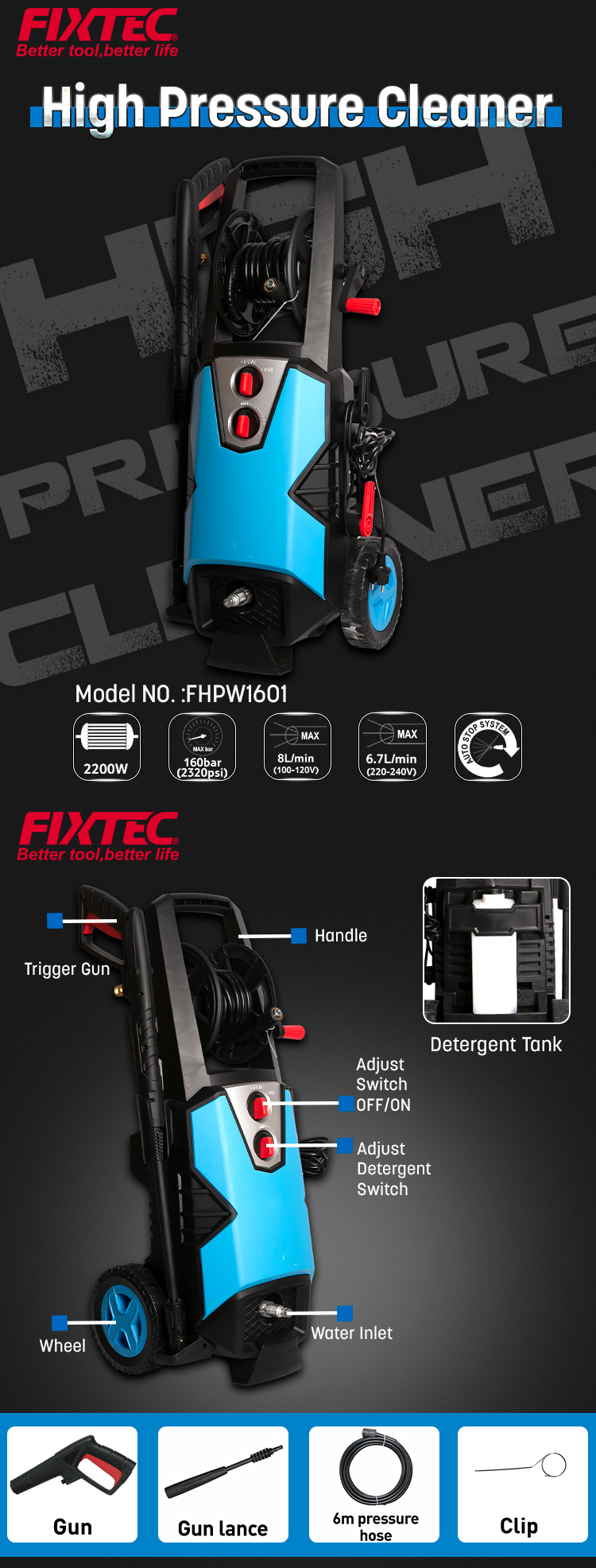 غسالة الضغط العالي 2200 واط