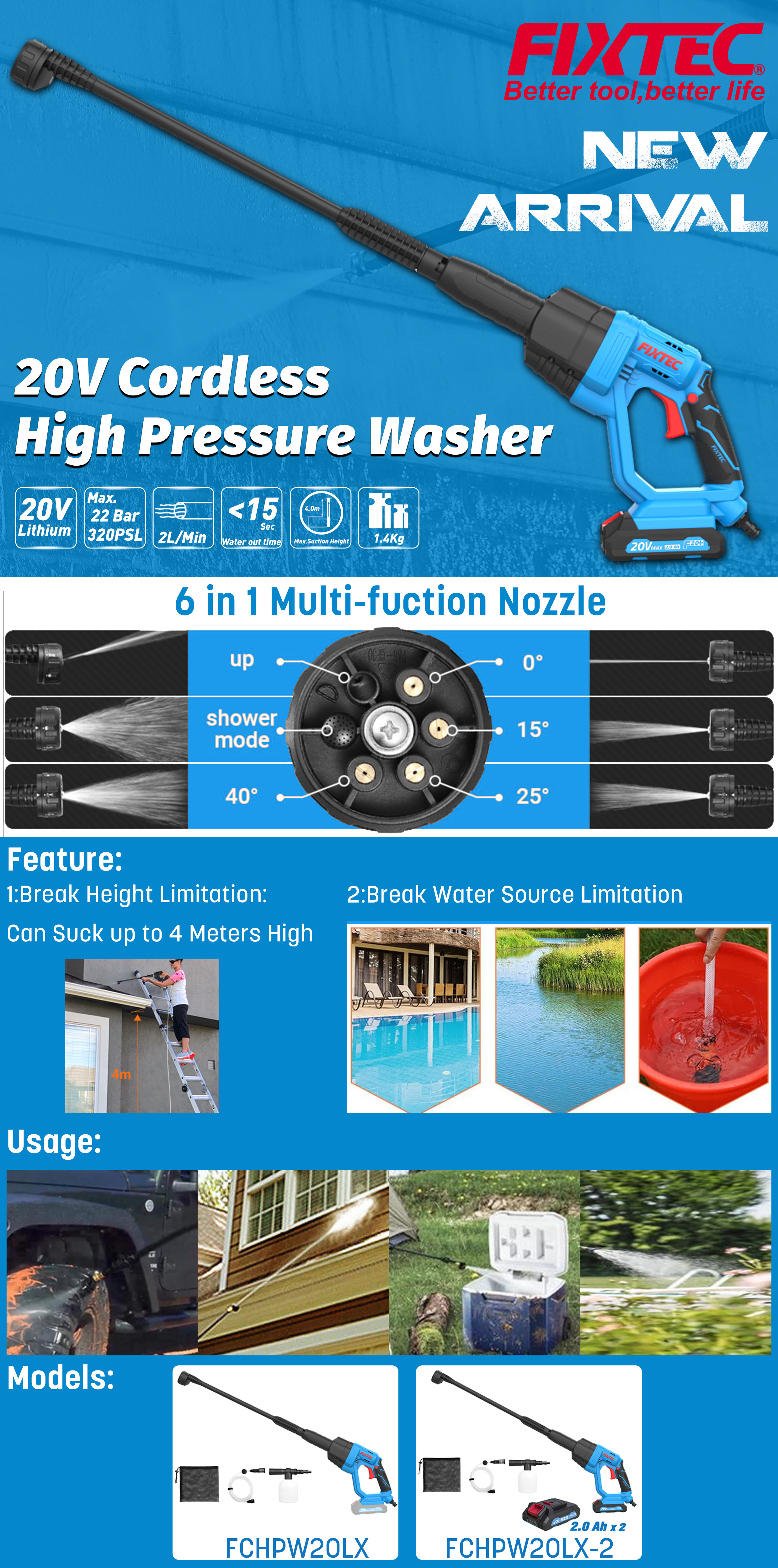 غسالة الضغط العالي اللاسلكية