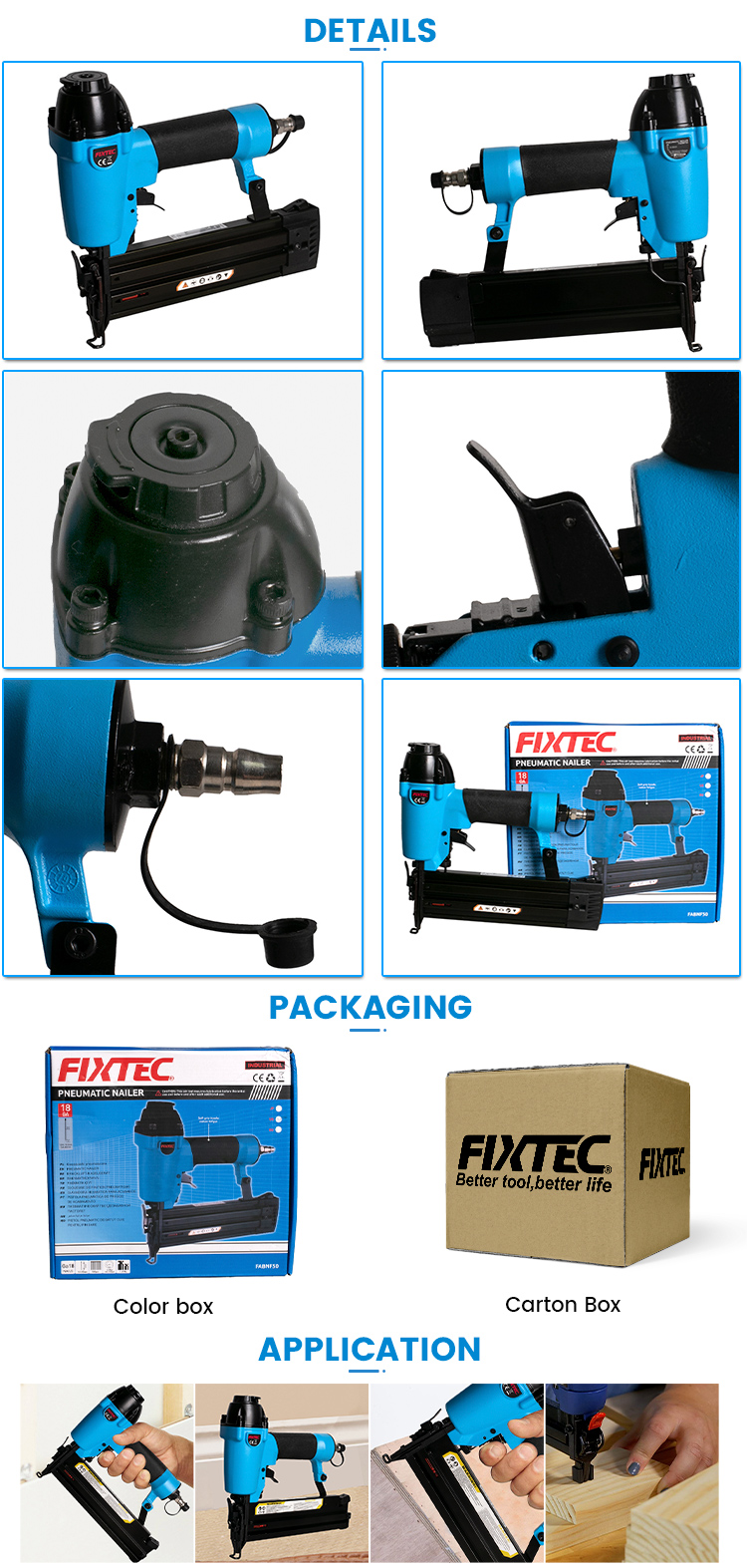 مسامير الهواء براد