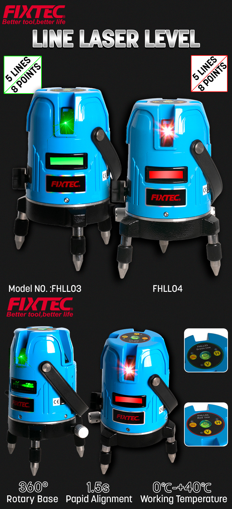 مستوى الليزر الخط الأحمر